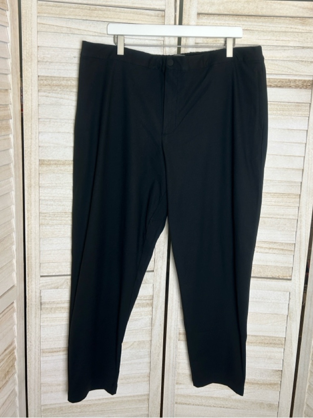 VRST Men’s Limitless Slim Taper Black Pants Size XXL